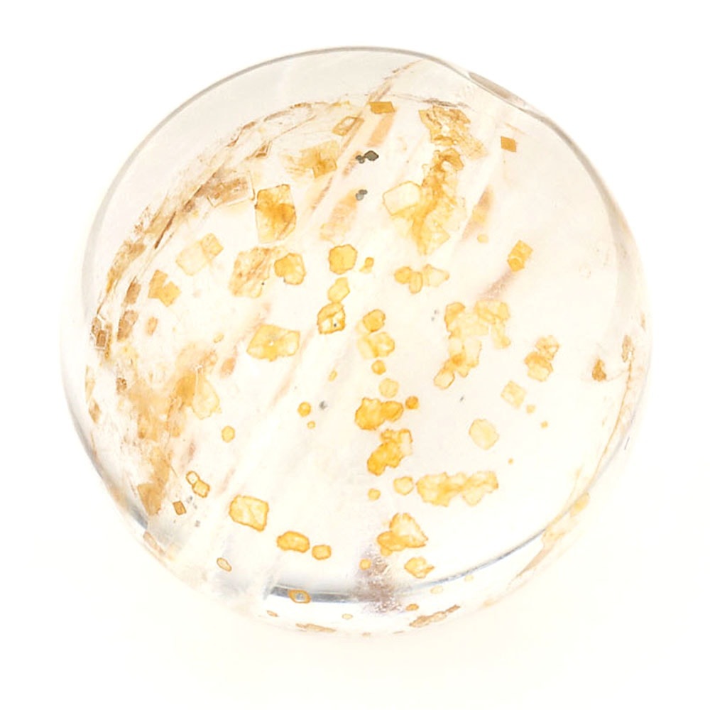 「1点もの 現品」 1粒売り 天然 オーラクォーツ ブラジル産 13mm パワーストーン バラ売り 天然石 パワーストーン ばら売り ビーズ 穴あき 1玉売り アクセサリー パー zz000123-i