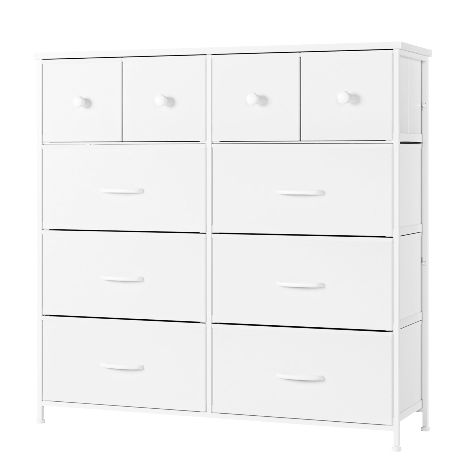 Nicehill チェスト タンス 収納チェスト 幅100.0 x 奥行き30 x 高さ98.0 オーガナイザー 収納ケース 衣類・キッズ・ベイビー用ワイドチェスト 衣類収納 木製天板 組立簡単