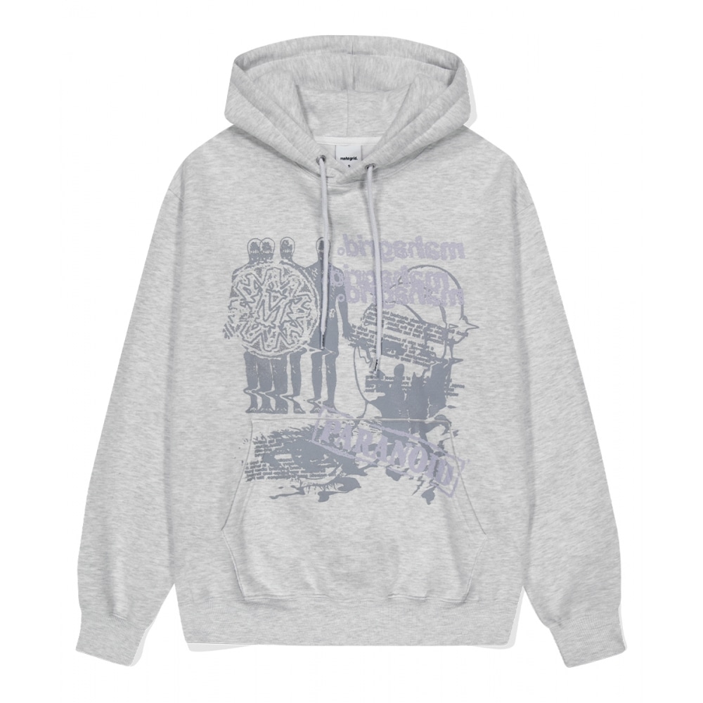 マハグリッドパラノイドパーカーライトグレー (MG2DFMM420A)