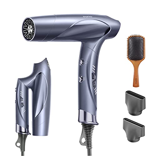 llano ドライヤー 大風量 高風速 2022新登場 サロン級 速乾 ヘアドライヤー 中和イオン&温冷リズムモード搭載 熱ダメージ抑制 プラス・マイナスイオン発生器 折り畳み式 コンパクト 高速