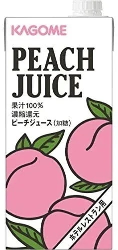 カゴメ ピーチジュース ホテル レストラン用 1L 1000ml 6本 業務用