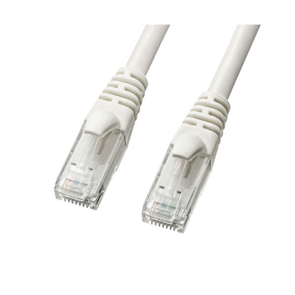 (5個セット) サンワサプライ カテゴリ6Aより線LANケーブル 3m ホワイト KB-T6AY-03WX5 6,381円