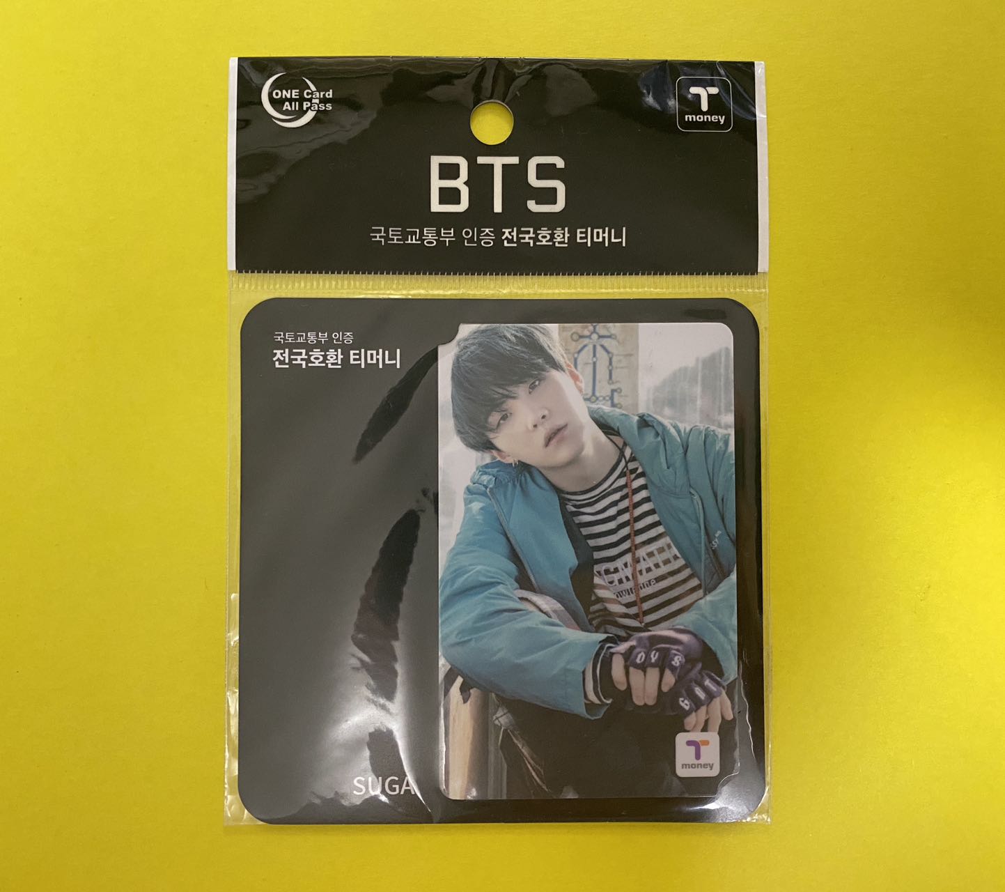 BTS ユンギ 2017年　CUコラボ　交通カード 花様年華VER　T-money カード　　初期限定　韓国限定 SUGA