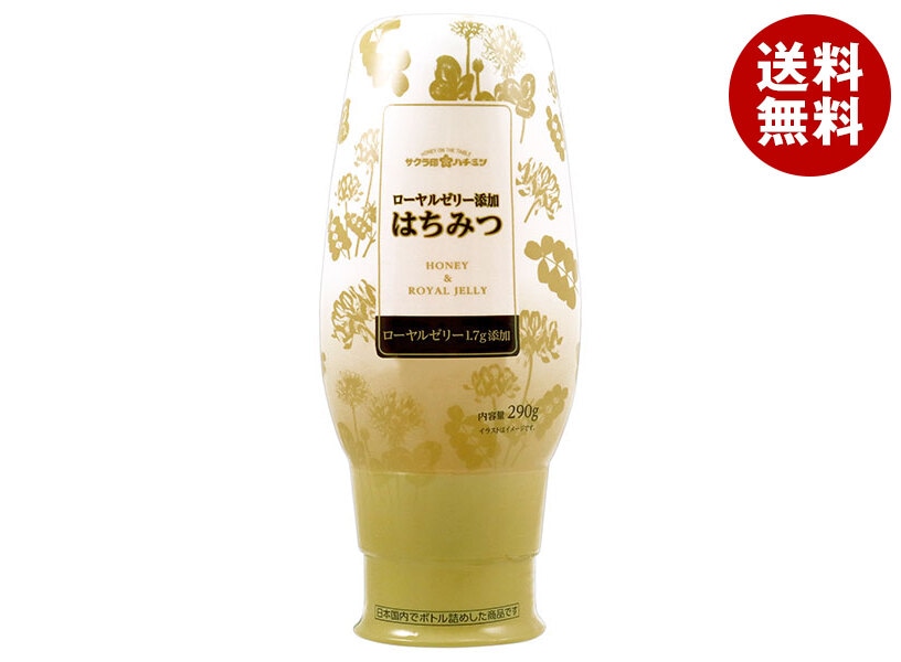 加藤美蜂園 サクラ印 ローヤルゼリー添加 はちみつ 290g＊12本入