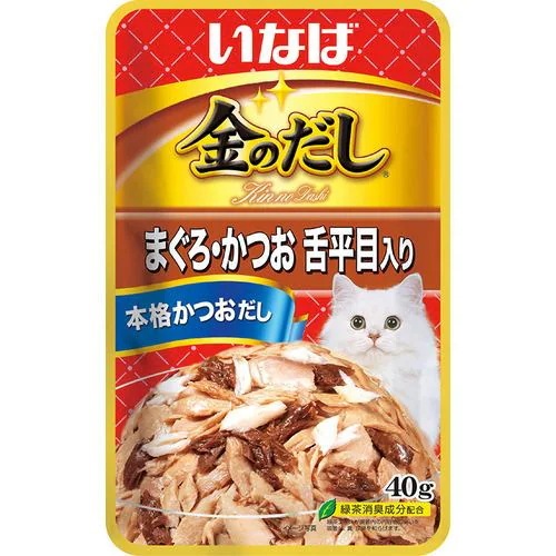 金のだし パウチ まぐろ・かつお 舌平目入り 40g