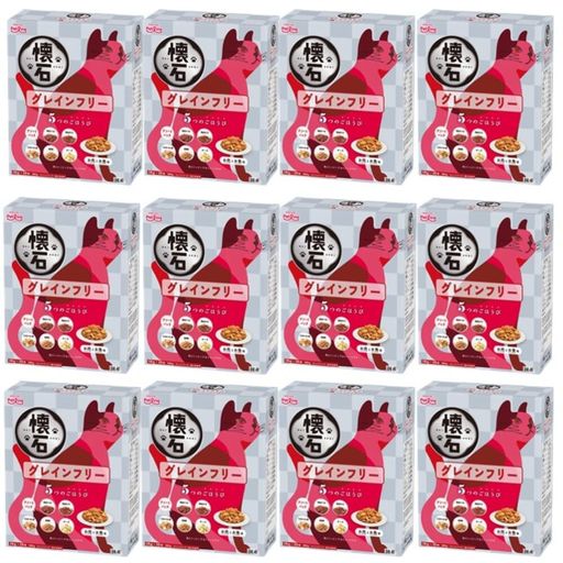 ペットライン 懐石 5つのごほうび グレインフリー キャットドライ 総合栄養食 【国産/小分け】 180gx12(ケース販売)