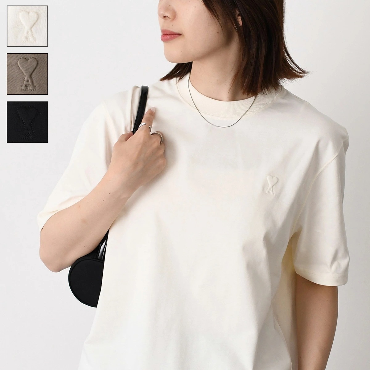 Tシャツ トップス ヘビーコットンジャージー エンボス ボクシーフィット UTS341 726 レディース