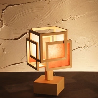 和風照明 和室 スタンドライト 旬 -shun- 白×緋 A528-C 新洋電気 手作り おしゃれ 天井照明 強化和紙（ワーロン）