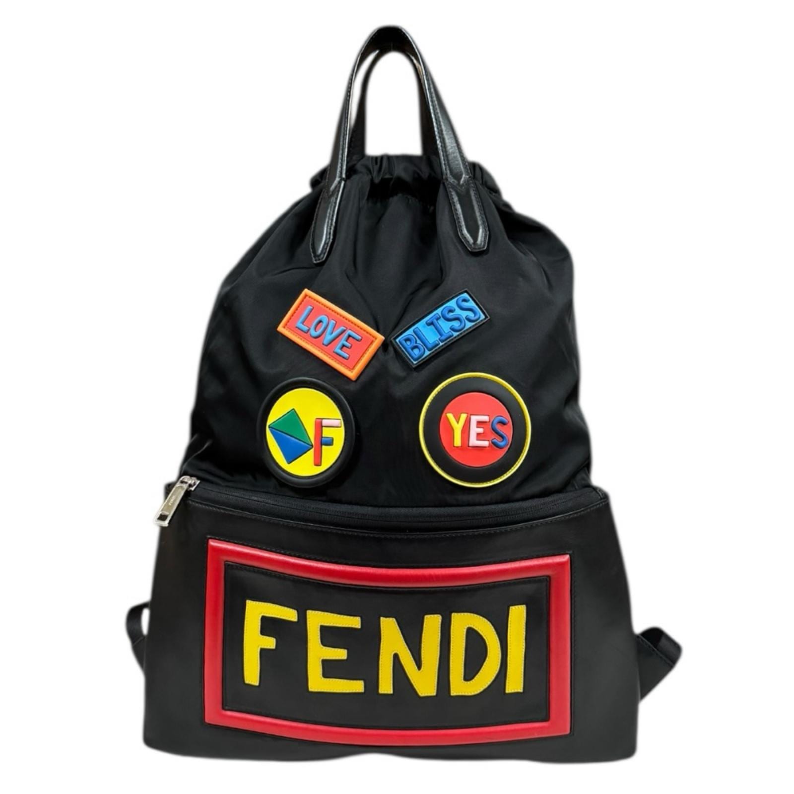フェンディ ロゴ フェイス リュック・デイパック ナイロン 7VZ034 FENDI 中古