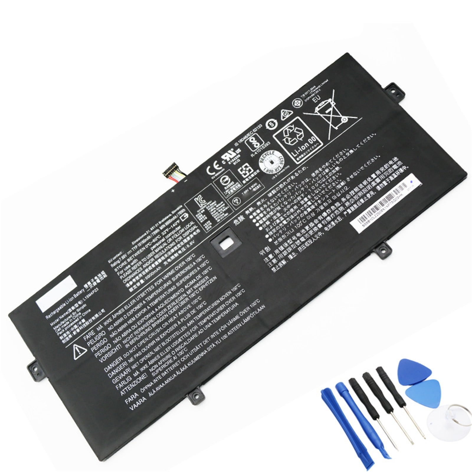 L15M4P23 電池・Lenovo/ThinkPadノートパソコン互換 78Wh/10160mAh Yoga 910-13IKB 5Pro L15C4P22 L15M4P21 L15C4P21 L1