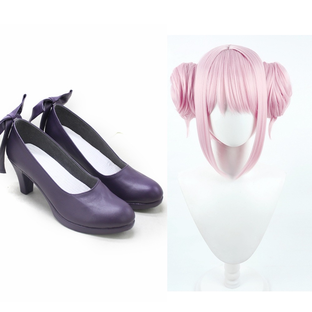 聖園ミカ コスプレ靴 聖園ミカ コスプレウィッグ付き ブーツ コスプレ 演出服 アニメ 祭り ハロウィン クリスマス 学園祭 文化祭 仮装
