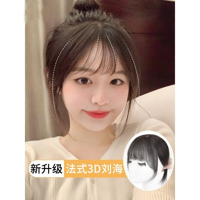 エア前髪ウィッグフィルム本物の髪の頭の交換女性のふわふわ超薄い前髪 51v1AjCfj6L._UF350,350_QL50_.jpg