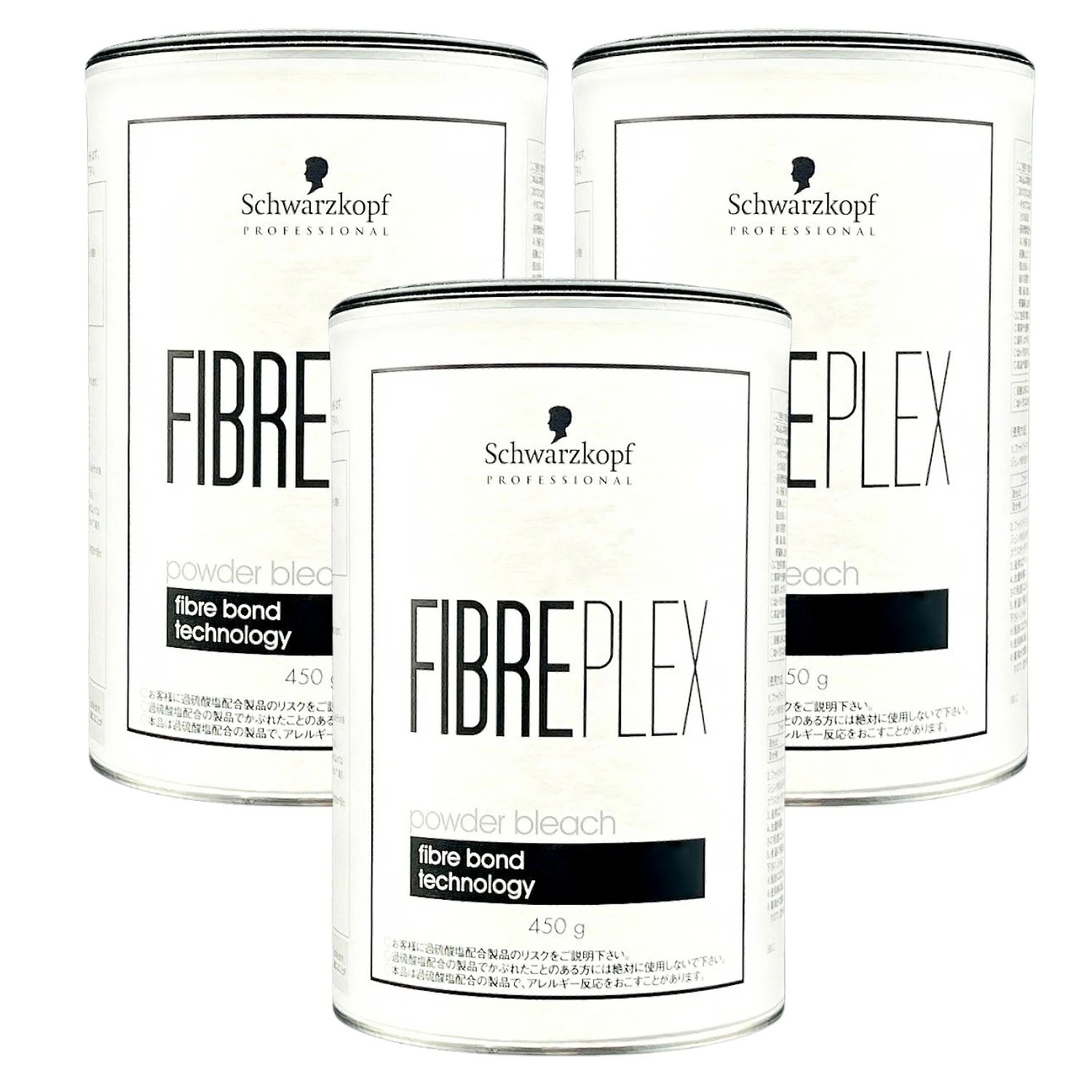 3個セット シュワルツコフ ファイバープレックス パウダーブリーチ 450g ヘアカラー ダメージレス