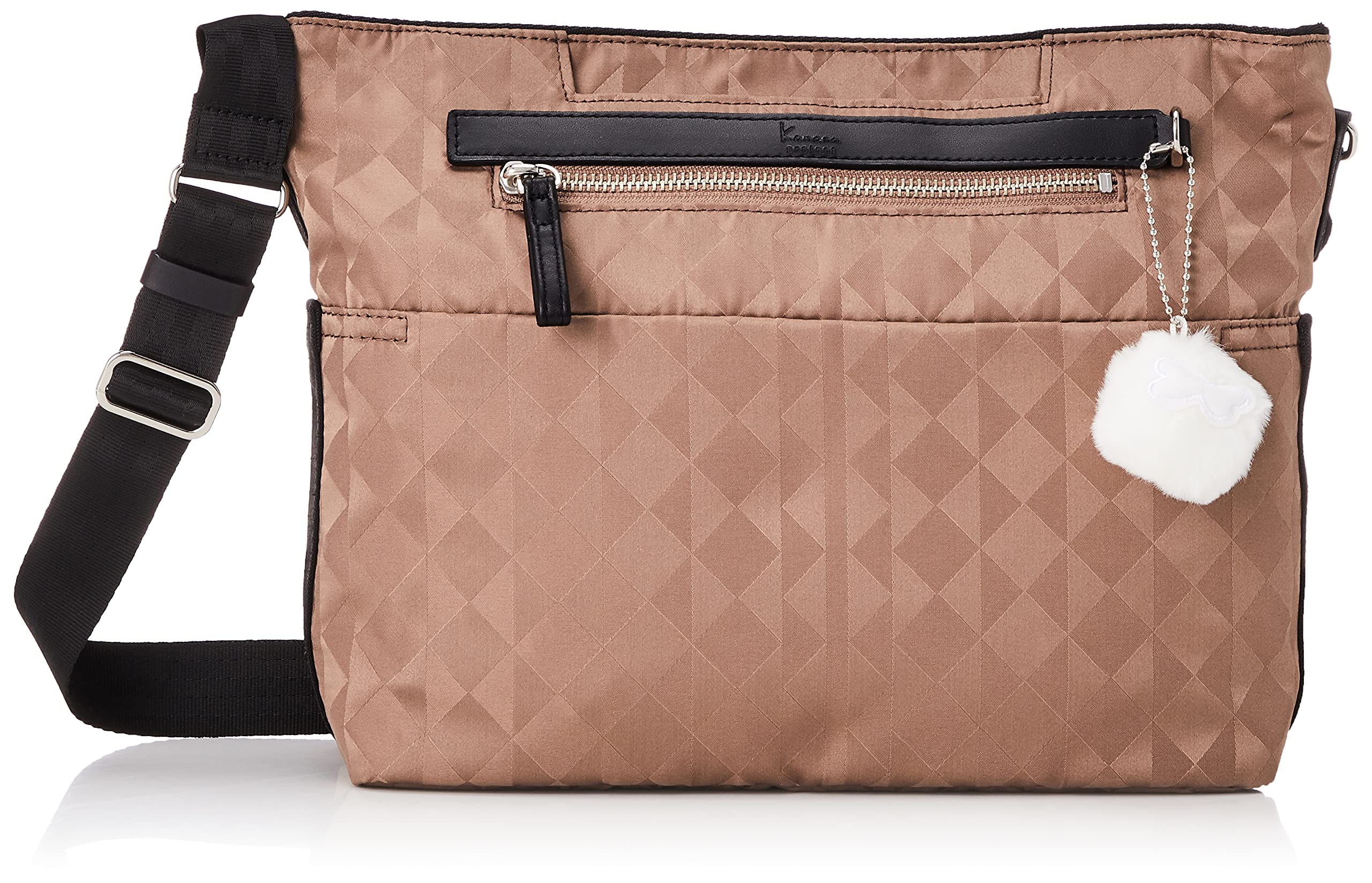 [カナナ プロジェクト] ショルダーバッグ カナナモノグラム2nd B5収納可 抗菌ポケット搭載 セーフティロック付き 67342 レディース カフェオレ