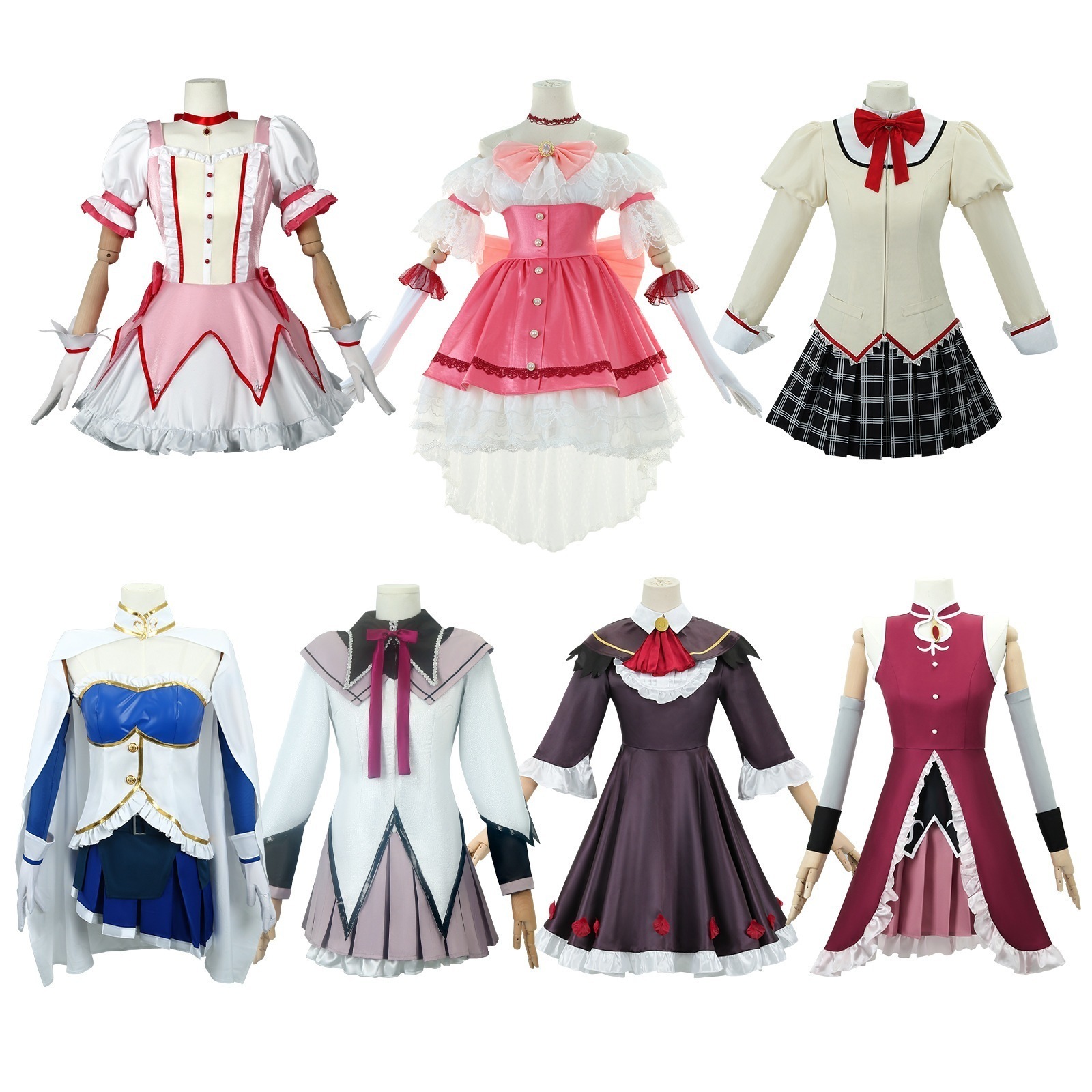 【一部分3日出荷】コスプレ 仮装魔法少女まどかコスプレ衣装鹿目円香暁美炎コスプレ服二次元アニメ イベント用品