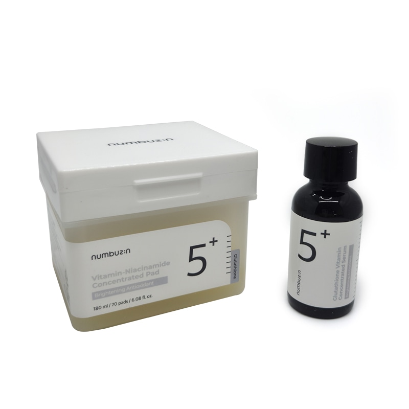 5番 白玉グルタチオンcフィルムパッド 70枚 + 5番 グルタチオンC 跡アンプル 30ml 2点セット