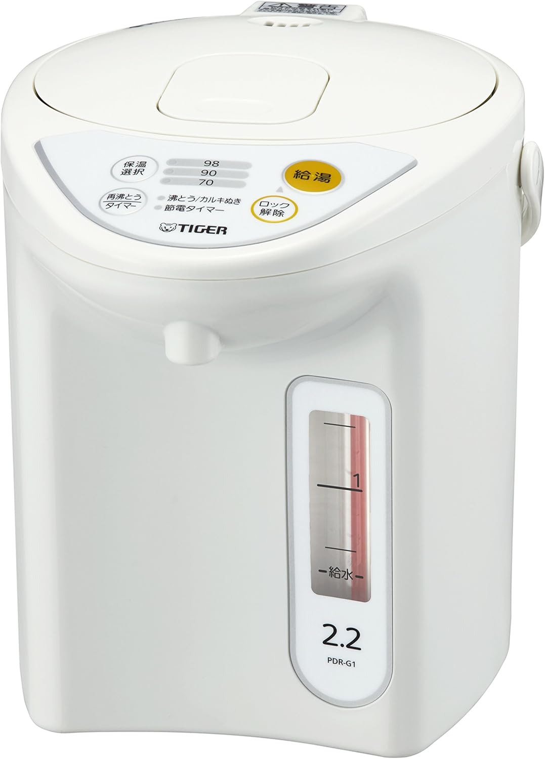 タイガー 魔法瓶 マイコン 電気 ポット 2.2L ホワイト PDR-G221-W