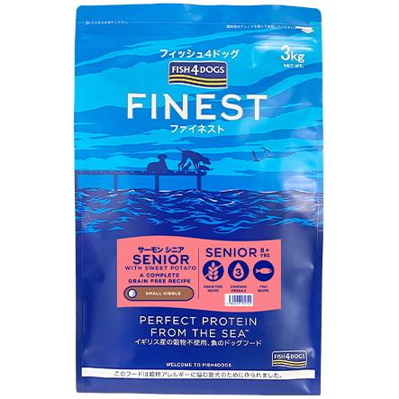 フィッシュ4ドッグ ファイネストサーモン シニア小粒 3kg 【4562244181724】