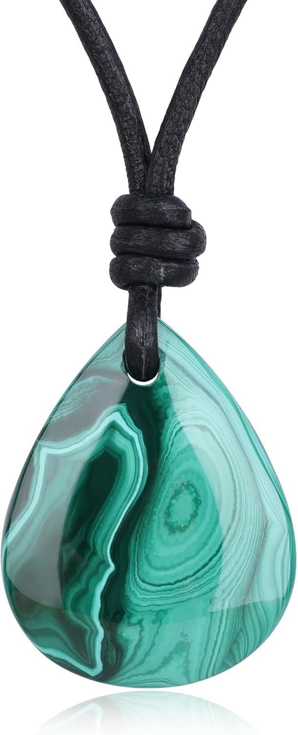 コアイ ティアドロップ パワーストーン 開運お守りネックレス レディース