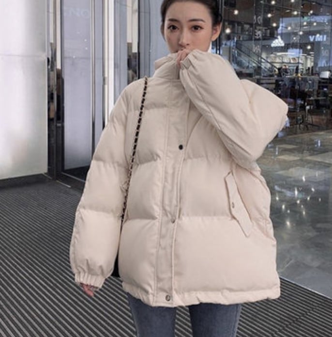 アウター デート 上着 ダウンコート 袖あり 長袖 冬 10代 20代 レディース 女性用 OL 個性的 ホワイト ベージュ ブルー パープル ブラック XS S M L XL こなれ感