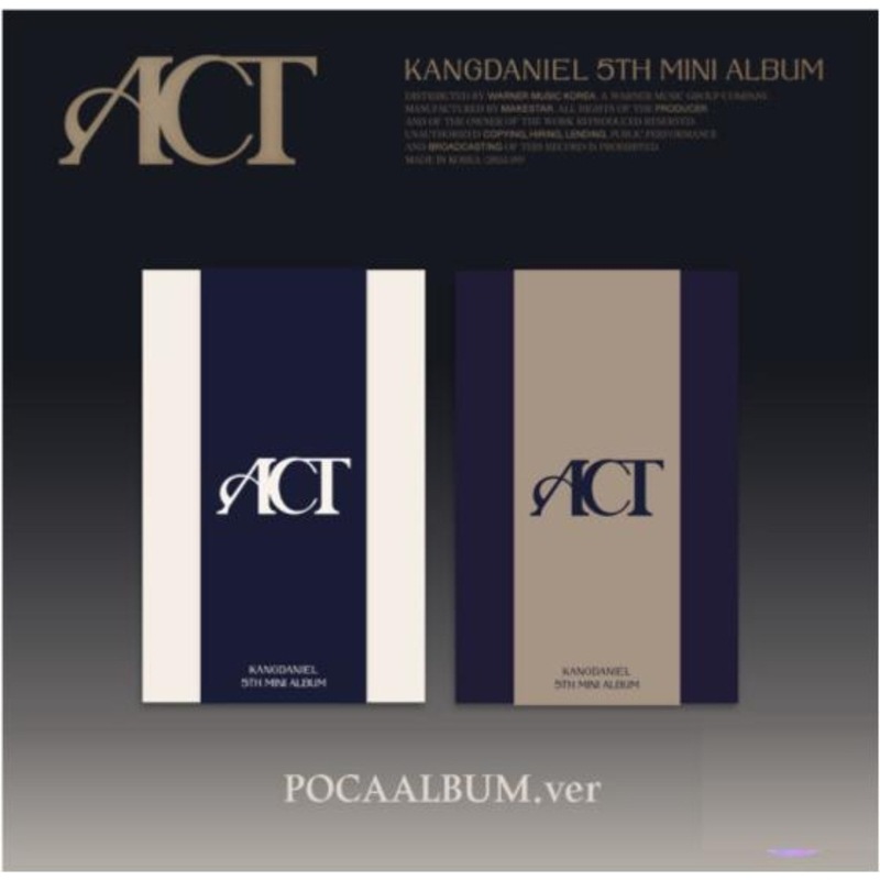 [未開封新品] [2種SET]カンダニエル（KANGDANIEL） - ミニ5集ACT（POCA）