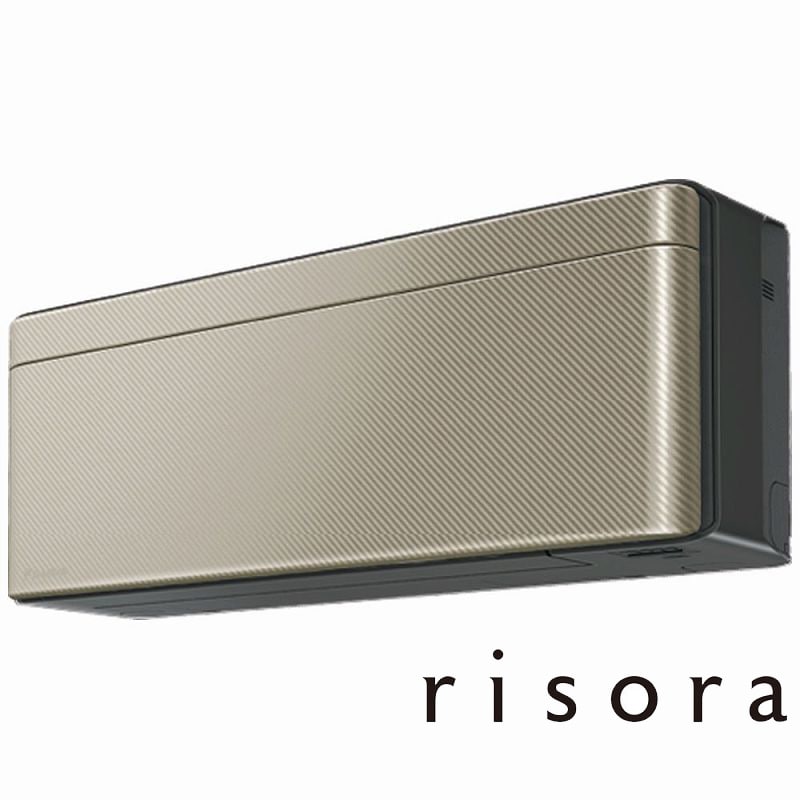 （標準取付工事費込）ダイキン　DAIKIN　エアコン おもに6畳用 risora リソラ SXシリーズ [ツイルゴールド]　S223ATSS-K/N 本体ダークグレー色