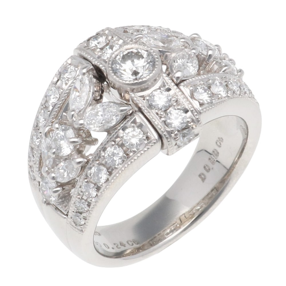 ミキモト リング 指輪 13号 Pt950プラチナ ダイヤモンド MIKIMOTO 中古 美品