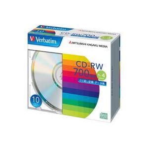 (まとめ)三菱化学メディア CD-RW (700MB) SW80QU10V1 10枚(×20セット)