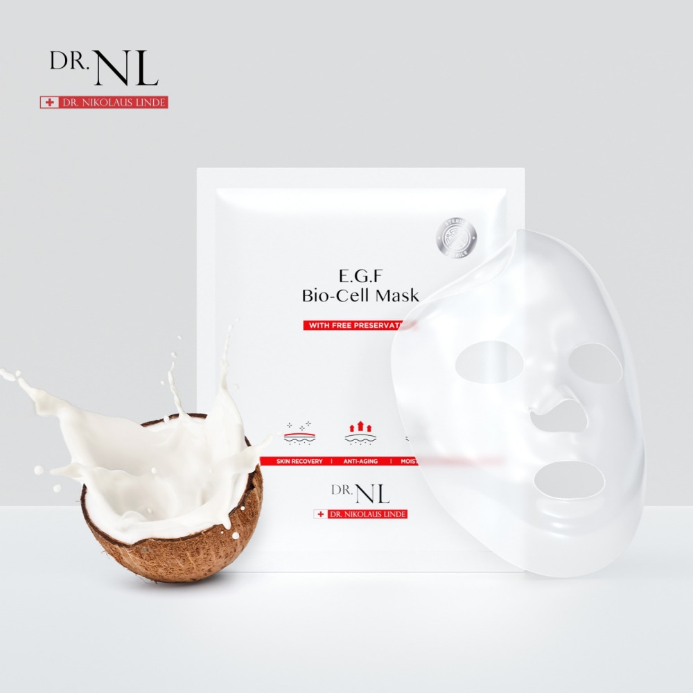 EGF バイオ セル マスク 5枚 EGF Bio Cell Mask トータル ソリューション 集中ケア スイスの皮膚科学者と韓国の化粧品技術力が作ったエステ専用