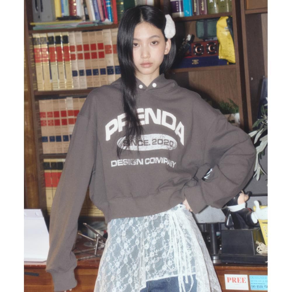 PRENDA PDC APPLIQUE COLORING HOODIE CHARCOAL PRTFAWHD08W 7,538円