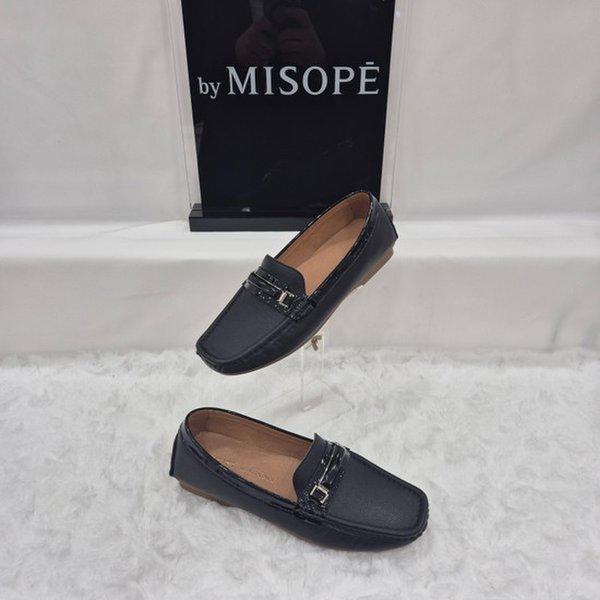 By 女性 クラシック メタル ポイント ローファー 112HT439SD010 BLACK 1 JJ