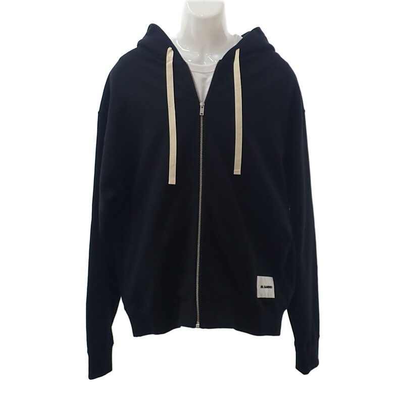 ジップアップパーカー Lサイズ J47HG0101 24AW フーディー コットン 綿 ブラック 黒 定番 シンプル メンズ ファッション【Aランク】 35,620円
