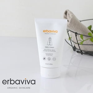 erbaviva(エルバビーバ)ベビークリーム 125ml 保湿クリーム 保湿 潤い 乾燥 敏感肌 乾燥肌 フェイス 無着色 無香料 新生児 赤ちゃん ベビーケア ボディクリーム