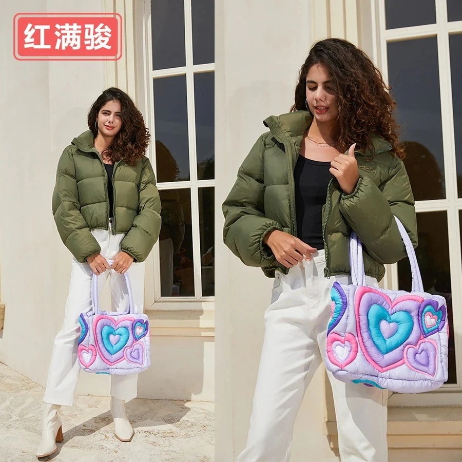 【H.M.J】 心 トートバッグ コットンバッグ 可愛い ハート レディース バッグ メガ割30%までに制限 5,318円