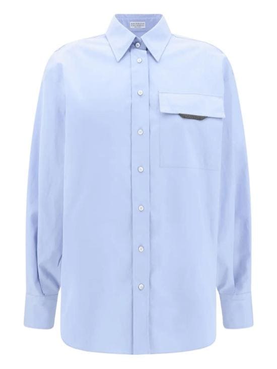 BRUNELLO CUCINELLI Women Shirts MH772MY516 C172 CELESTE