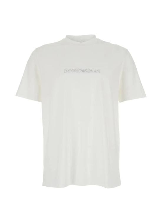 EMPORIO ARMANI Men Tops EM004583 AF13669 M0307 OFF WHITE BRAND LOGO