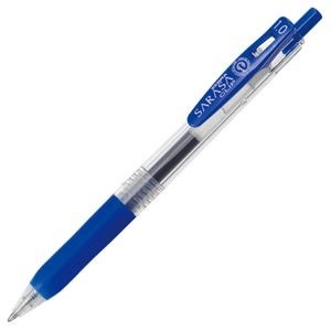 く日はお得♪ (まとめ) ゼブラ 60セット 1本 JJE15-BL 青 1.0mm サラサクリップ ゲルインクボールペン 筆記具