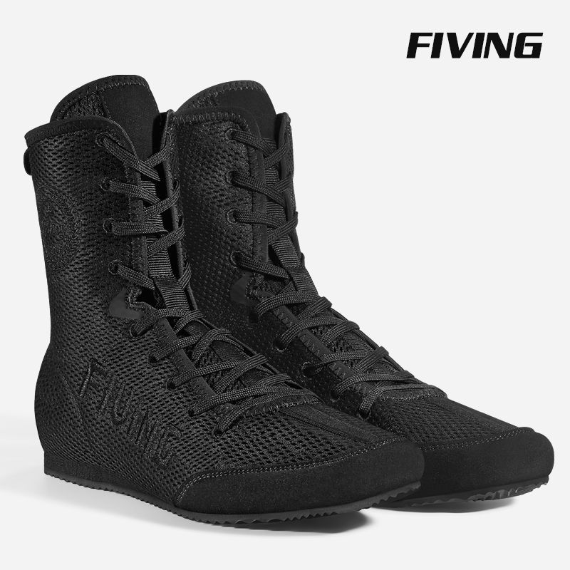 Fivingボクシングシューズ男性成人専門試合訓練靴レスリング散打格闘靴