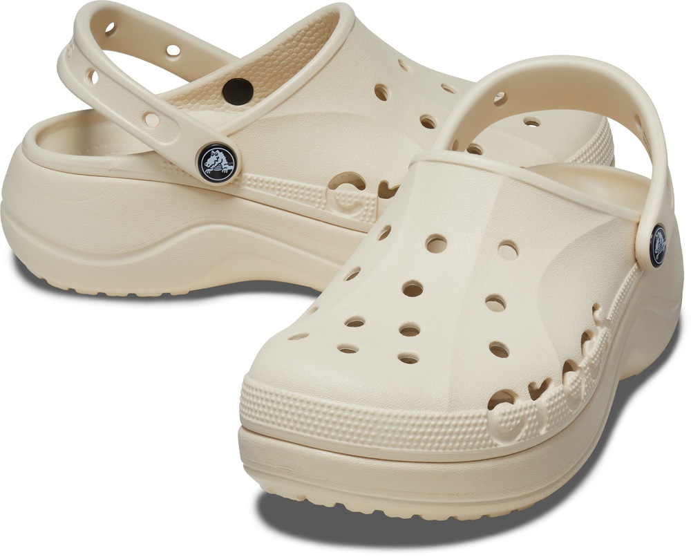 CROCS 208186-11S-W8 レディース バヤ プラットフォーム クロッグ（ウインターホワイト・サイズ：W8(24.0cm)） 20818611SW8