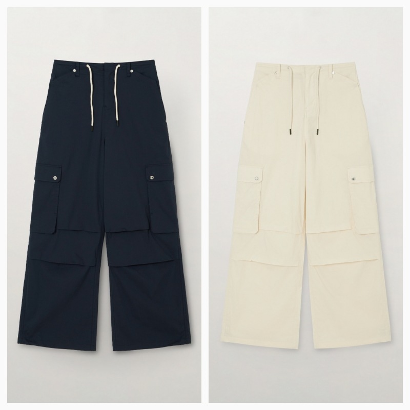 【SATUR】26SS (W) POCKET PARACHUTE PANTS : 2COLORS