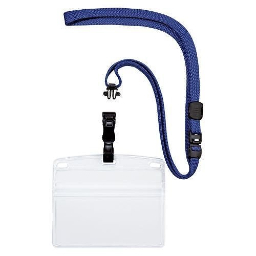 （まとめ買い）オープン工業 吊り下げ名札 脱着式 横特大 10枚 青 NL-6-BU 00023765 [x3]