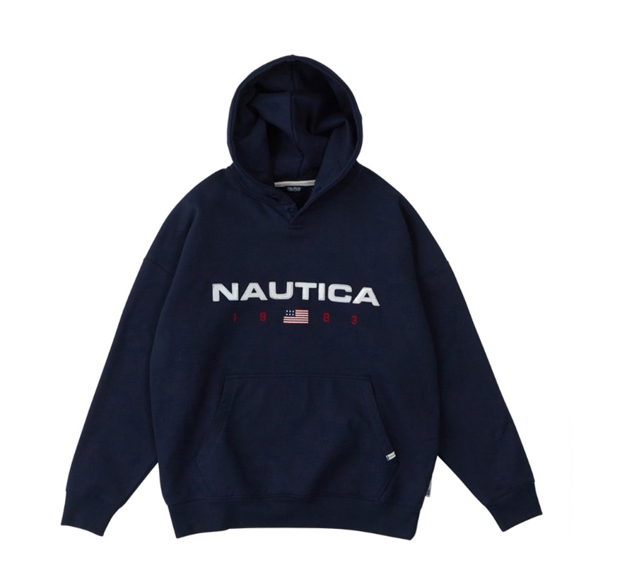 【NAUTICA】 83 FLAG HOODIE : NAVY
