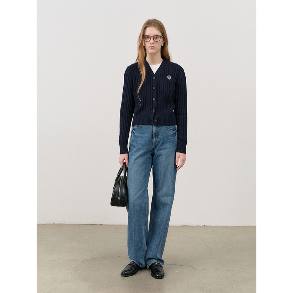 ダンスト女性用 90年代ワイドレッグジーンズクラシックブルー UDPA4C206B2