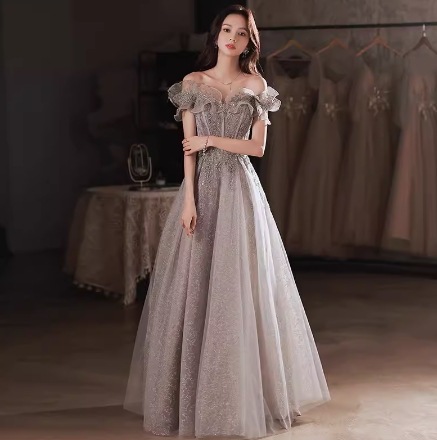 ドレス ワンピース ウェディング パーティー 結婚式 二次会 披露宴 発表会 ステージ 舞台 キャバ ダンス 衣装 コスプレ コスチューム 謝恩会 ラウンジ クラブ ロング マキシ パフスリーブ