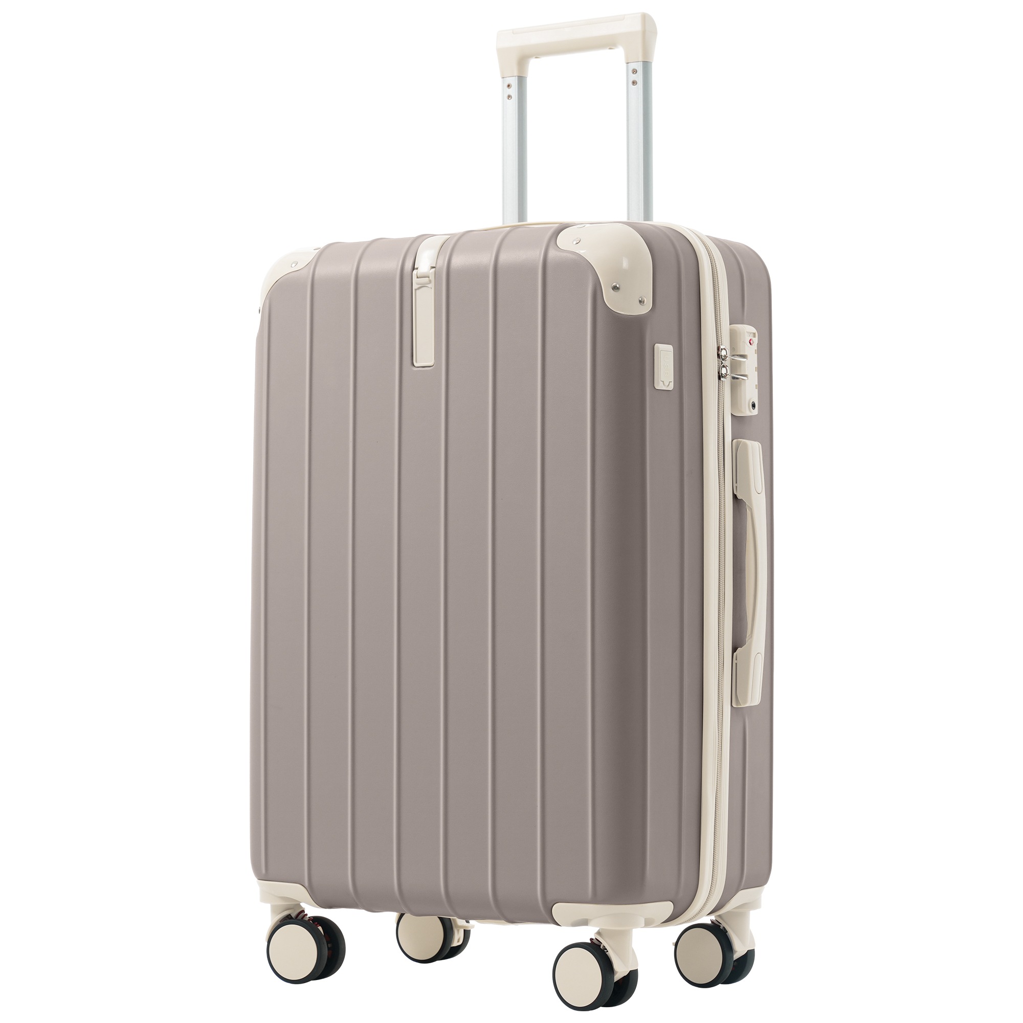 【国内発送】748スーツケース キャリーバッグ キャリーケース Lサイズ 大型 超軽量 ファスナー式 TSAロック搭載 フック機能付き 360度回転 旅行 おしゃれ 人気色