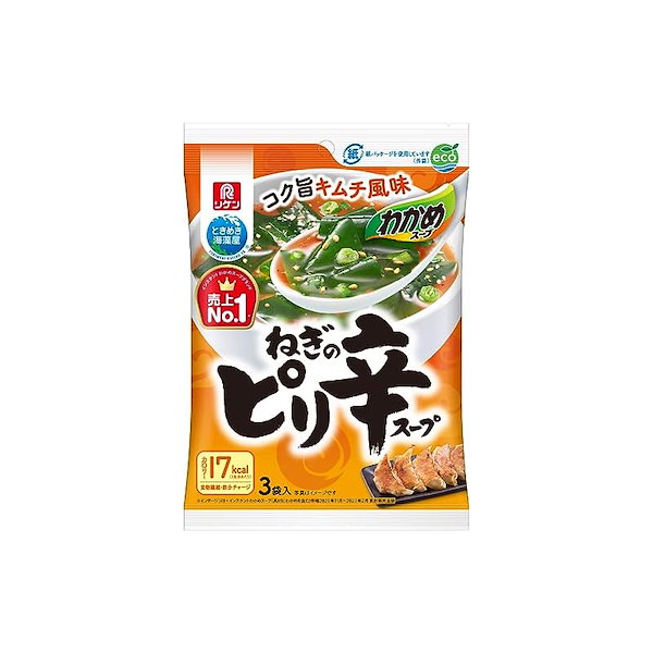 わかめスープ　Qoo10]　リケン　ねぎのピリ辛スープ
