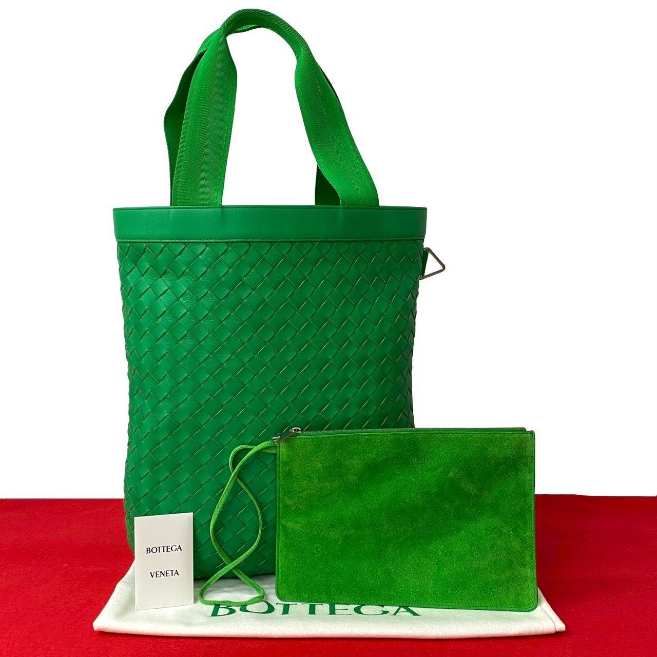 ザ アルコトート マキシ イントレチャートトートバッグ レザー グリーン 1011b