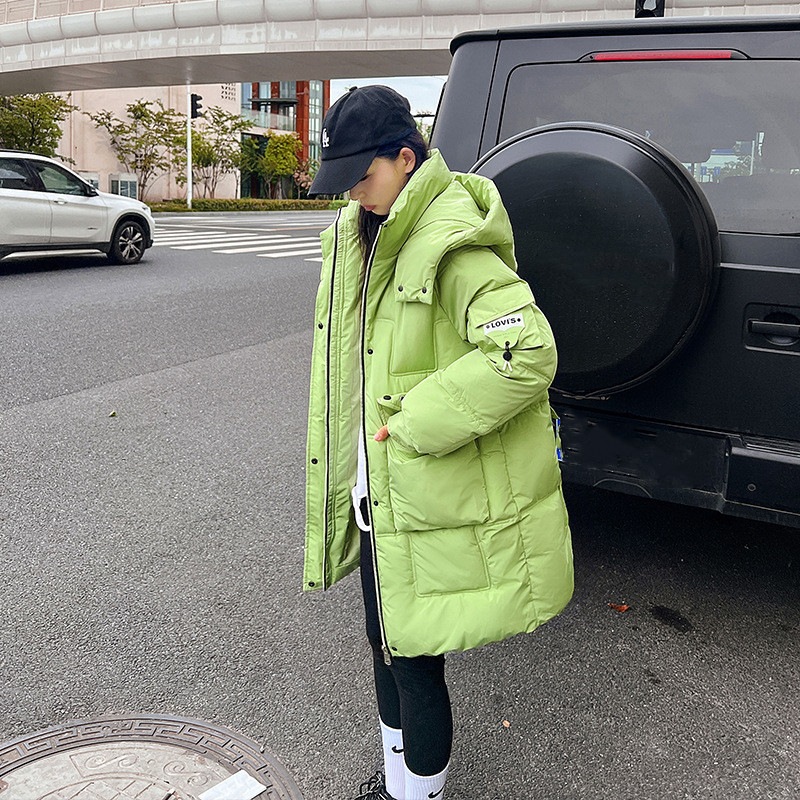新品 大人気 ダウンコート ダウンジャケット ロング丈 レディース 冬 中綿コート シンプル フード付き 厚手 春新作 大きいサイズ全4色 カジュアル 暖かい 防寒 防風