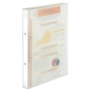 （まとめ） TANOSEE リングファイル（PP表紙） A4タテ 2穴 180枚収容 背幅31mm クリア 1冊 20セット 7,796円