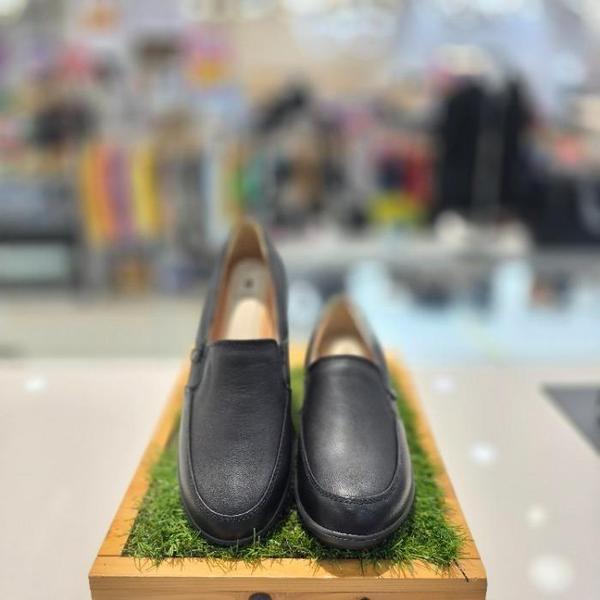 セーブゾーン04 女性コンフォートカジュアルノンスリップバンディング4cmスリップオンスニーカーAB ブラック DOSD (S41553166)